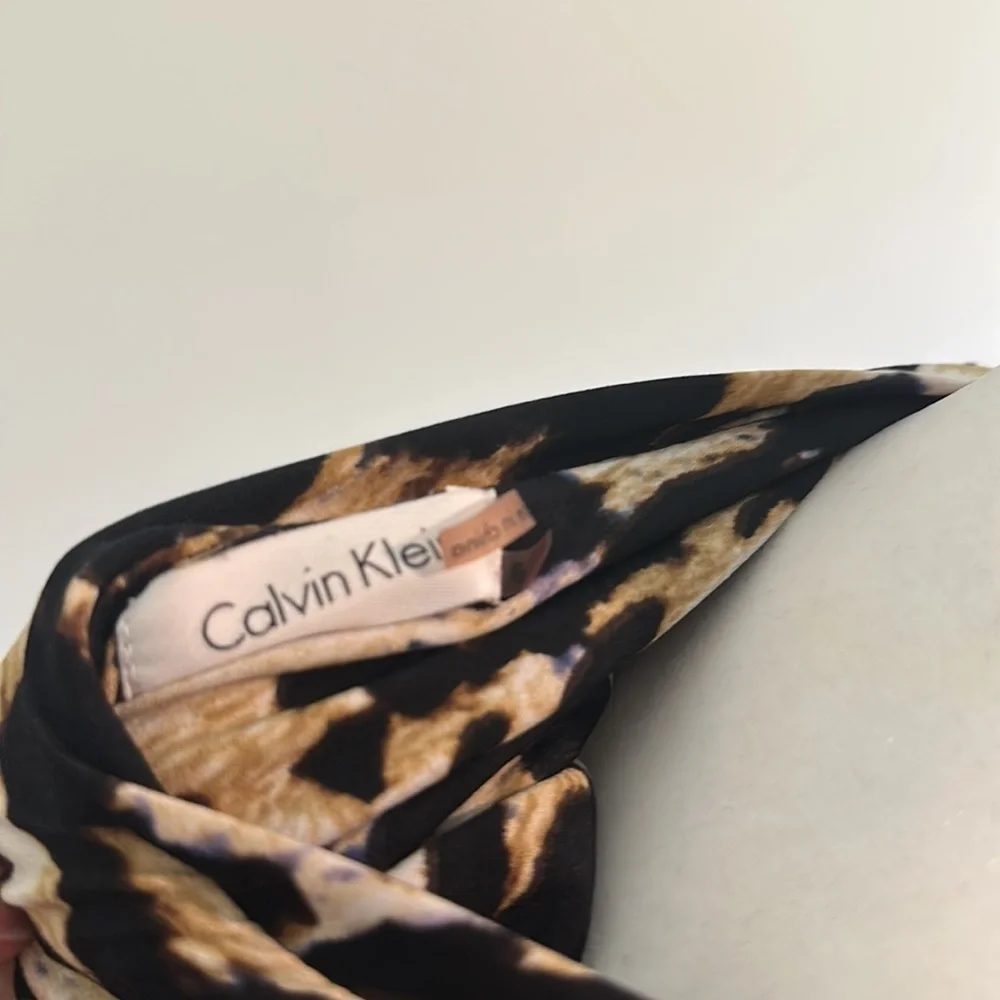 Calvin Klein Leopard Dress Size 6 Corpcore
